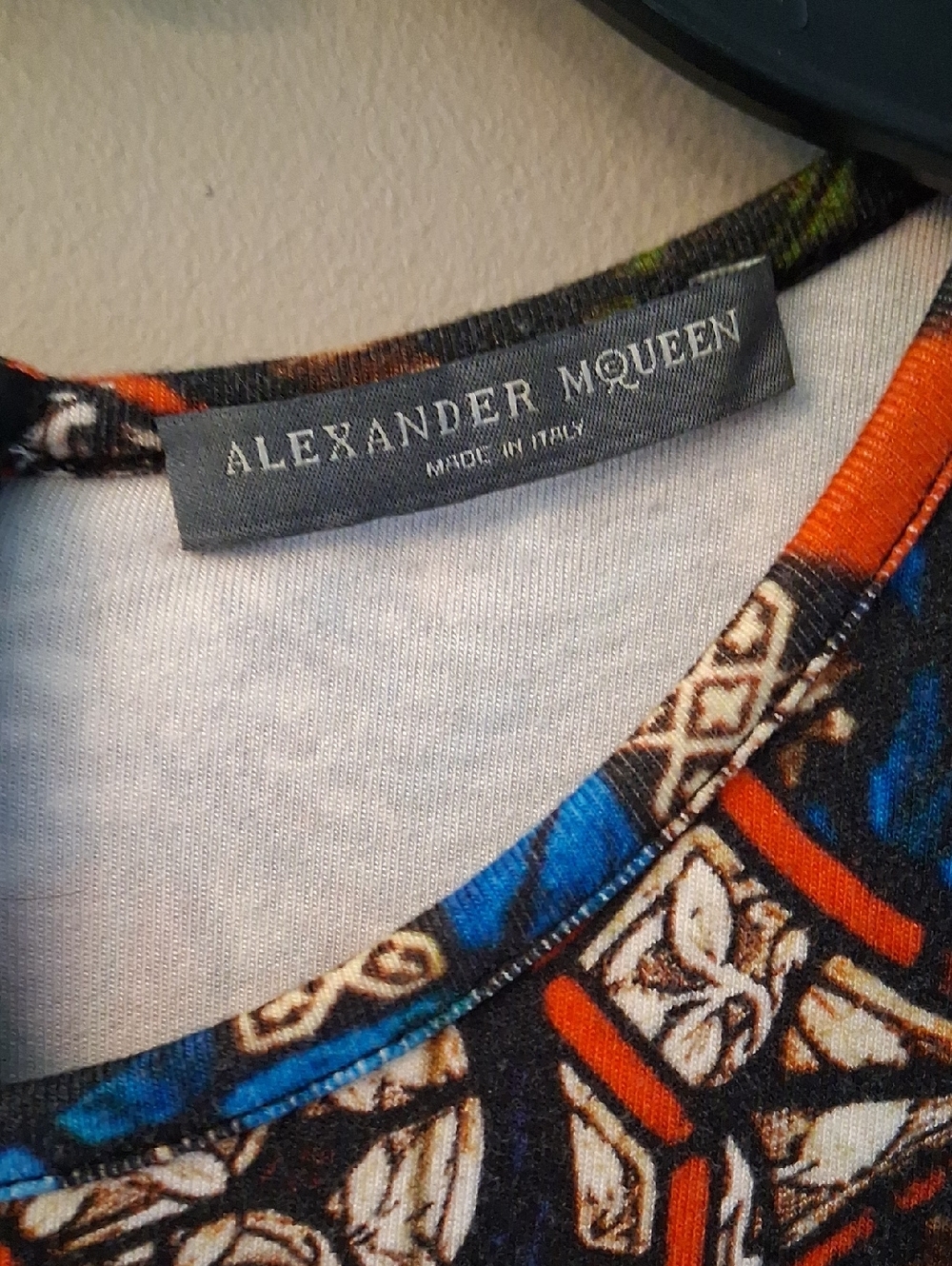 ALEXANDER MQUEEN Sleeveless Mosaic Print Sheath Dress - Multicolor EURO SIZE 44 - Picture 5 of 12